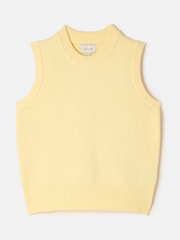 Joules Holly Yellow Regular Fit Knitted Vest - Image 7 of 7