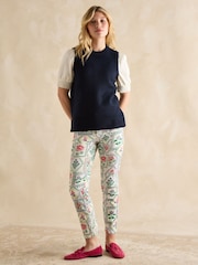 Joules Holly Navy Blue Longline Knitted Vest - Image 3 of 6