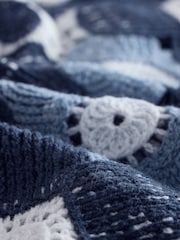 Blue Floral Crochet Tank - Image 7 of 8