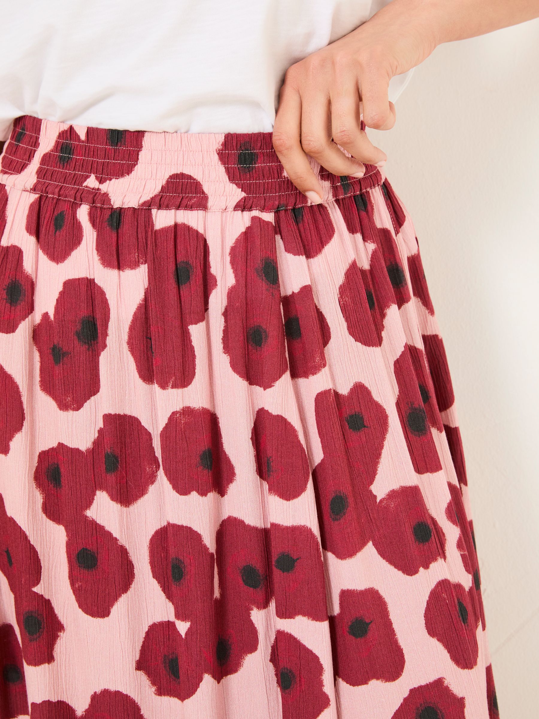 Buy FatFace Millie Multi Poppies Midi Skirt from Next USA