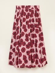 FatFace Millie Multi Poppies Midi Skirt - Image 6 of 6