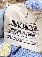 Personalised Home Cinema Family Fleece Blanket by Solesmith - Image 3 of 3