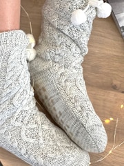Solesmith Grey Typewriter Style Personalised Slippers - Image 2 of 5