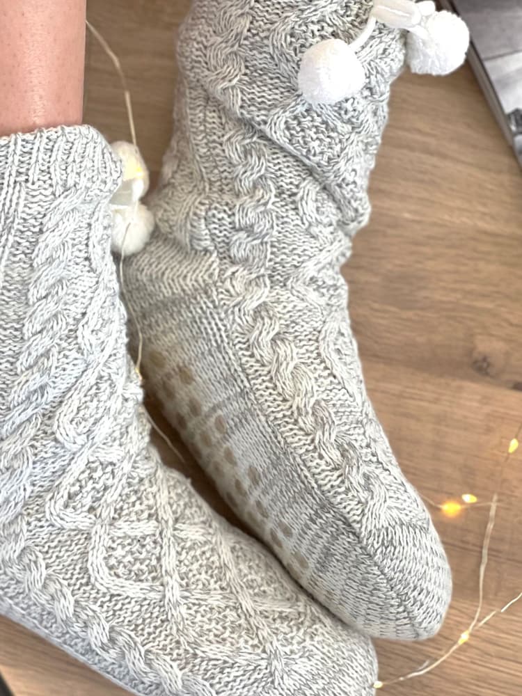 Solesmith Grey Typewriter Style Personalised Slippers - Image 2 of 5