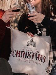 100% Linen Personalised Tartan Christmas Cushion by Solesmith - Image 1 of 6