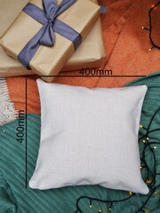 100% Linen Personalised Tartan Christmas Cushion by Solesmith - Image 5 of 6