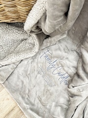 Personalised Family Cuddles Winter Throw by Solesmith - Image 4 of 4