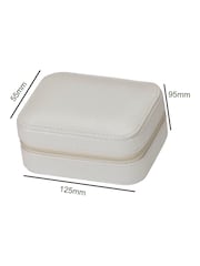 Solesmith Floral Initial Travel White Jewellery Box - Image 3 of 4