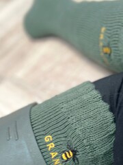 Solesmith Green Children's Personalised Bee Embroidered Welly Socks - Image 5 of 8