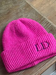 Solesmith Pink Embroidered Colour Pop Winter Beanie - Image 2 of 2