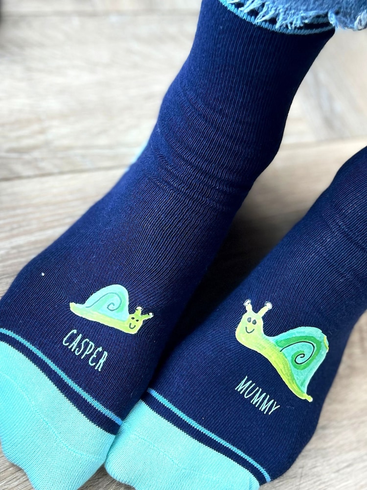 Solesmith Blue Me and You Snail Socks - Image 1 of 4