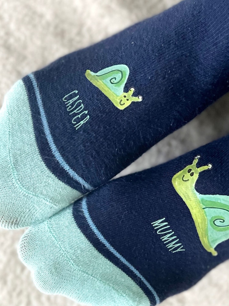 Solesmith Blue Me and You Snail Socks - Image 2 of 4