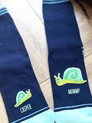 Solesmith Blue Me and You Snail Socks - Image 3 of 4