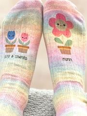 Solesmith Pink Mummy Rainbow Flowerpot Snug Socks - Image 2 of 4
