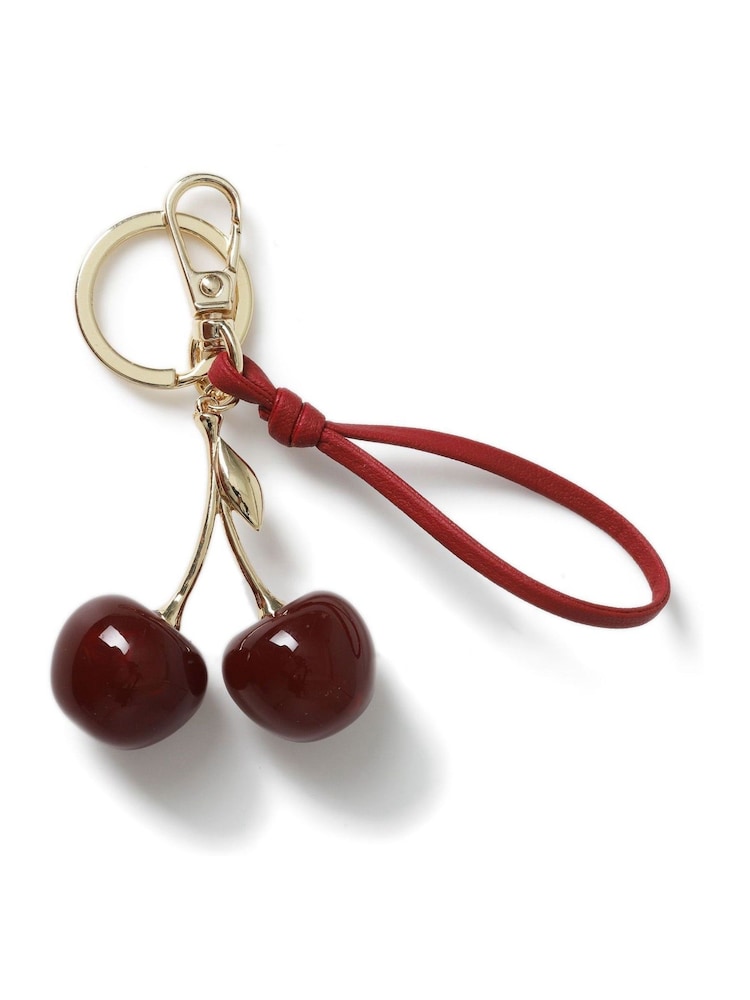 Aela Red Cherry Bag Charm - Image 1 of 2