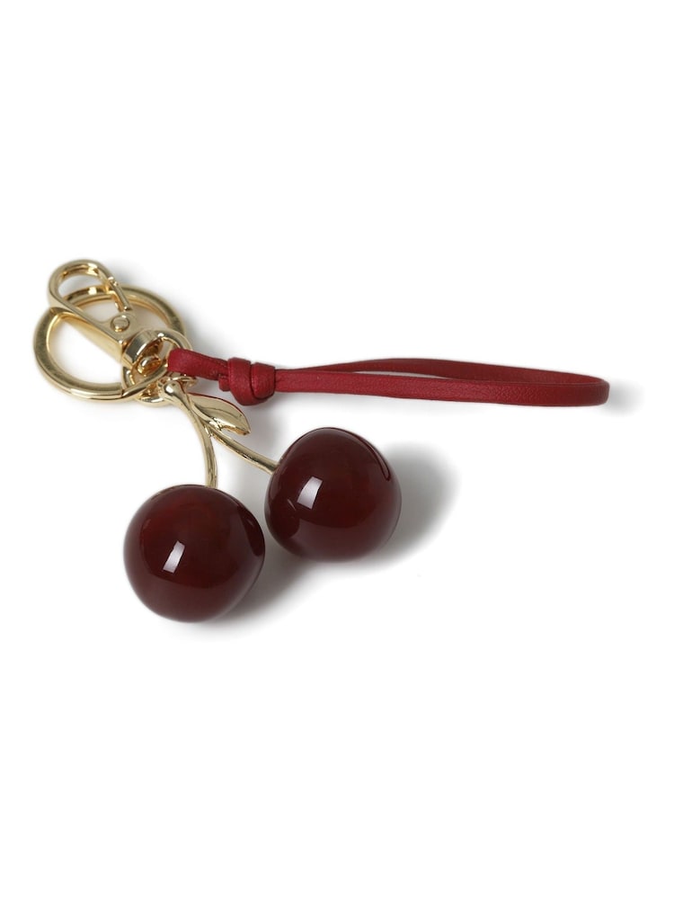 Aela Red Cherry Bag Charm - Image 2 of 2