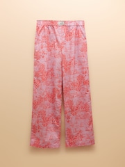 Pink Toile de Jouy - Joules Hallie Pull-On Cotton Trousers - Imagen 10 de 10