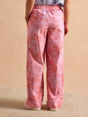 Pink Toile de Jouy - Joules Hallie Pull-On Cotton Trousers - Imagen 2 de 10