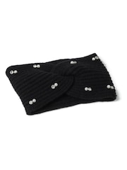 Bandeau Păr Negru Tricotat Aela - Image 2 of 2