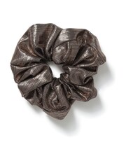 Aela Bronze Metallic Oversized Scrunchie - Image 1 of 2