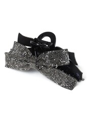 Aela Rhinestone Bow Black Hair Claw - Image 3 of 3