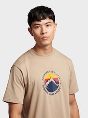 Penfield Brown Mens 100% Cotton Circle Mountain T-Shirt - Image 3 of 7