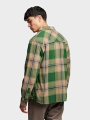 Penfield Green Mens Brushed Check 100% Cotton Overshirt - Image 4 of 9