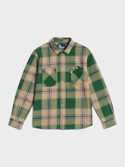 Penfield Green Mens Brushed Check 100% Cotton Overshirt - Image 6 of 9