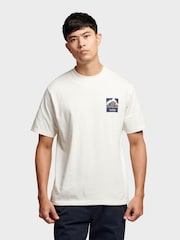 Penfield White Mens 100% Cotton Mountain Back Graphic T-Shirt - Image 1 of 8