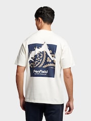 Penfield White Mens 100% Cotton Mountain Back Graphic T-Shirt - Image 4 of 8