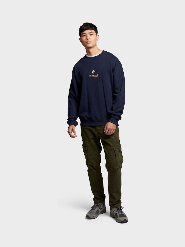 Penfield Blue Mens Embroidered Mallard 100% Cotton Sweatshirt - Image 2 of 6