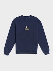 Penfield Blue Mens Embroidered Mallard 100% Cotton Sweatshirt - Image 5 of 6