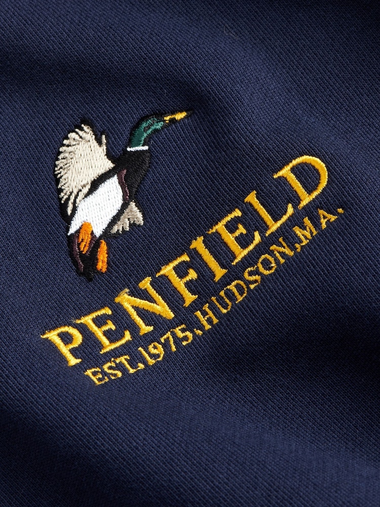 Penfield Blue Mens Embroidered Mallard 100% Cotton Sweatshirt - Image 6 of 6 Penfield Blue Mens Embroidered Mallard 100% Cotton Sweatshirt - Image 6 of 6