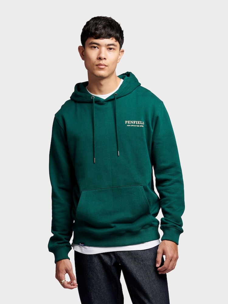 Penfield Green Mens Bear Hoodie - Image 1 of 9