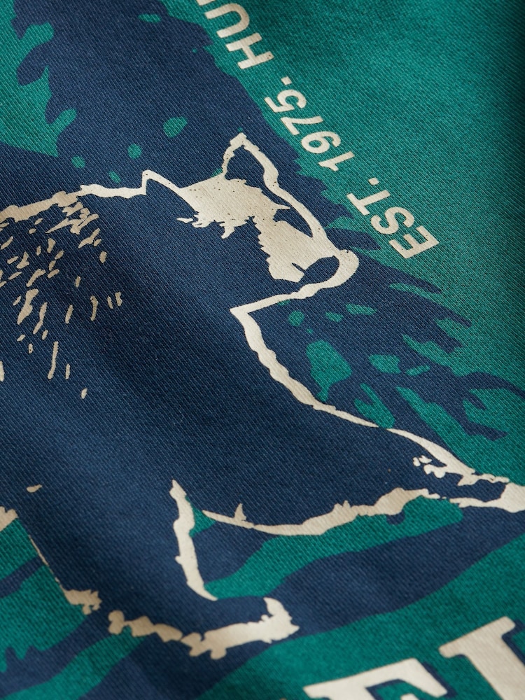 Penfield Green Mens Bear Hoodie - Image 9 of 9