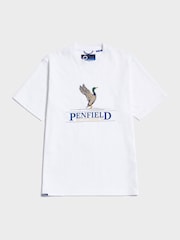 Penfield White Mens 100% Cotton Regal Mallard T-Shirt - Image 4 of 5
