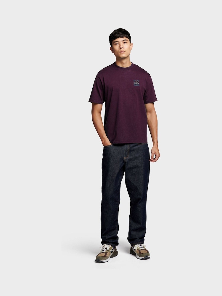 Penfield Purple Mens 100% Cotton Mountain Back Graphic T-Shirt - Image 2 of 6