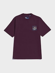 Penfield Purple Mens 100% Cotton Mountain Back Graphic T-Shirt - Image 5 of 6