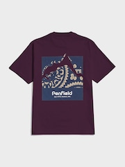 Penfield Purple Mens 100% Cotton Mountain Back Graphic T-Shirt - Image 6 of 6