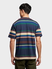 Penfield Blue Mens 100% Cotton Stripe T-Shirt - Image 2 of 6