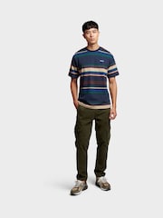 Penfield Blue Mens 100% Cotton Stripe T-Shirt - Image 3 of 6