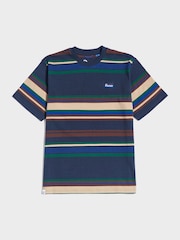 Penfield Blue Mens 100% Cotton Stripe T-Shirt - Image 6 of 6
