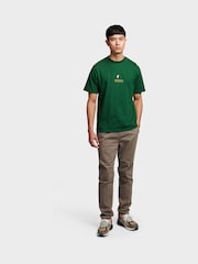 Grün - Penfield Mens 100% Cotton Embroidered Mallard T-Shirt - Bild 2 von 7