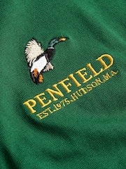 Grün - Penfield Mens 100% Cotton Embroidered Mallard T-Shirt - Bild 7 von 7