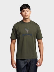 Verde - Penfield Mens 100% Cotton Regal Mallard T-Shirt - Imagen 1 de 6