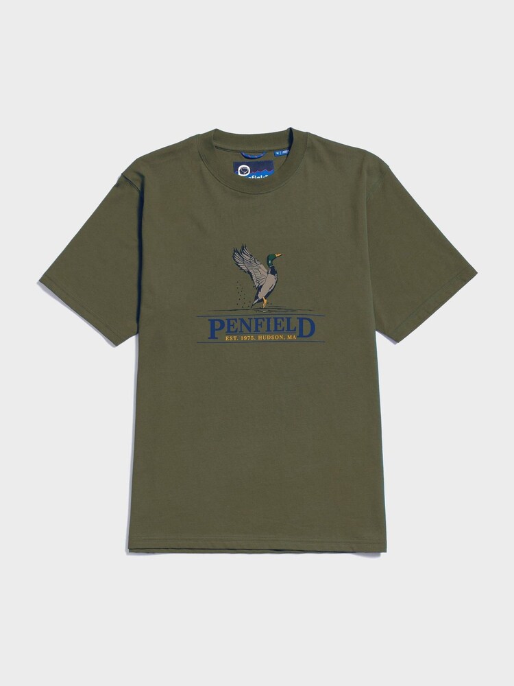 Penfield Green Mens 100% Cotton Regal Mallard T-Shirt - Image 5 of 6