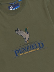 Verde - Penfield Mens 100% Cotton Regal Mallard T-Shirt - Imagen 6 de 6