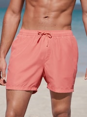 Coral Pink Essential Swim Shorts - Image 1 of 6