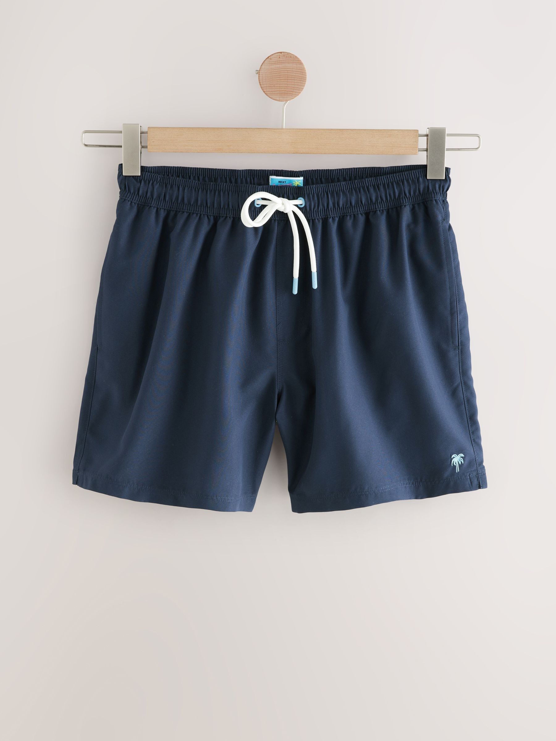 Buy Black/Navy Blue/Light Blue/Grey Essential Swim Shorts 4 Pack