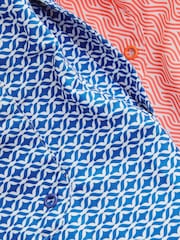 Navy Printed Swim Shorts 2 Pack - Image 13 of 13